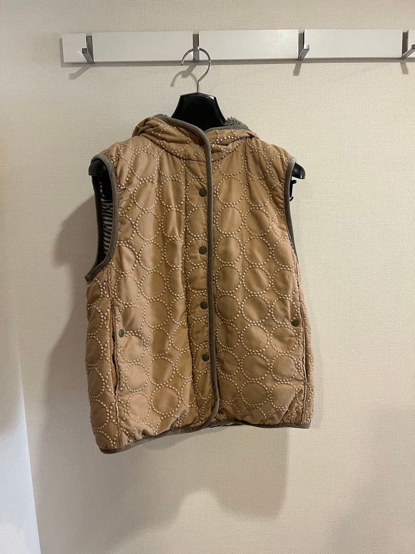 ミナペルホルン　タンバリン　フード付きダウンベスト　36