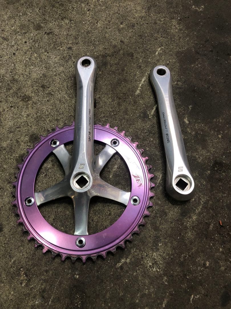 SUNTOUR SUPERBE PRO クランクセット　スギノチェーンリング付