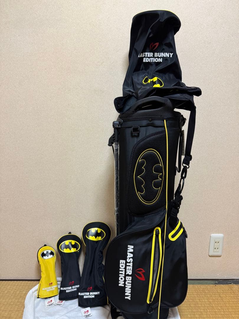 ぽんたマスターバニーエディション　キャディバック・ヘッドカバー3個　新品