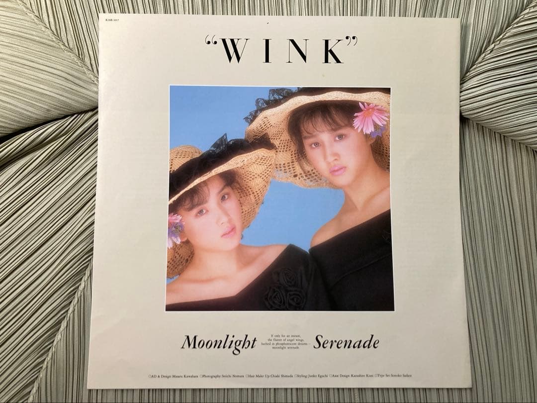 WINK 1STアルバム「ムーンライトセレナーデ」帯、リーフレット完備希少盤