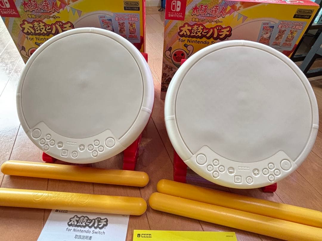 【動作確認済み】switch 太鼓とバチ 2個セット