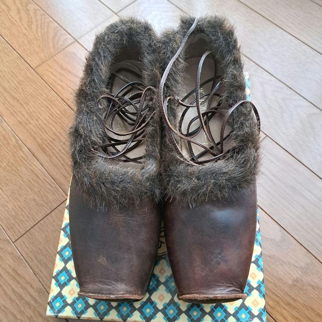 Jane Marple 厚底　編み上げ靴