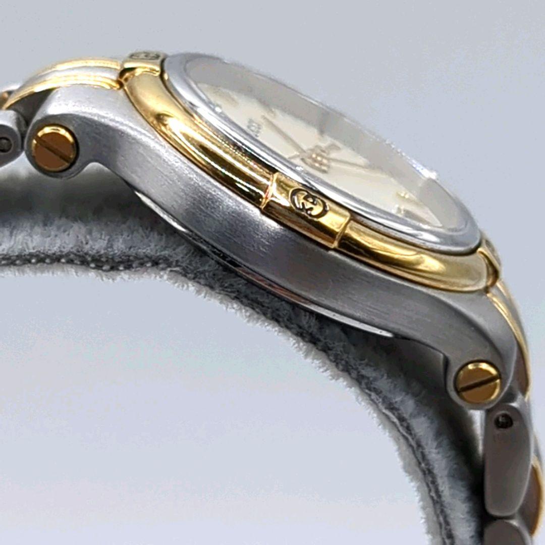 極美品 電池交換済み✨GUCCI シルバー ゴールド 腕時計 9040L