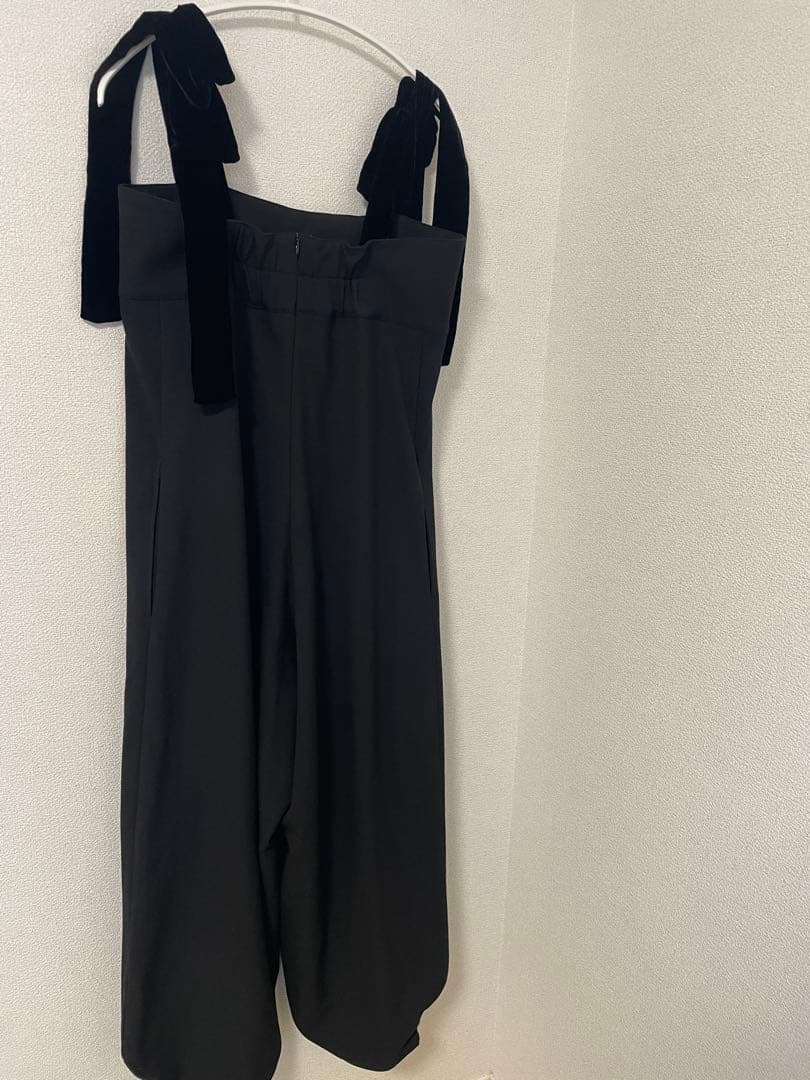 cygne リボンショルダーオールインワン Stelle ブラック　サイズ0