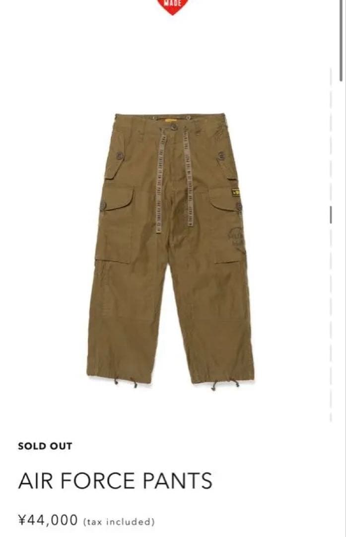 human made Air Force Pants olive Sサイズ