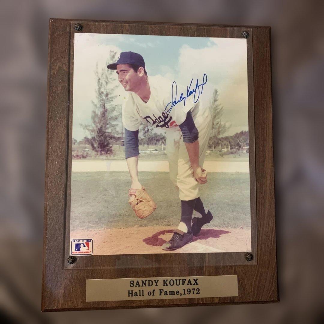 ドジャース　サンディーコーファックス サインフォトフレーム