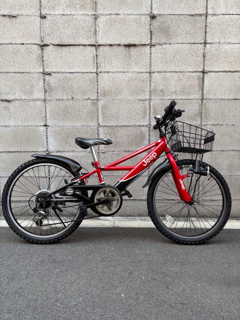 子供車　jeep 赤