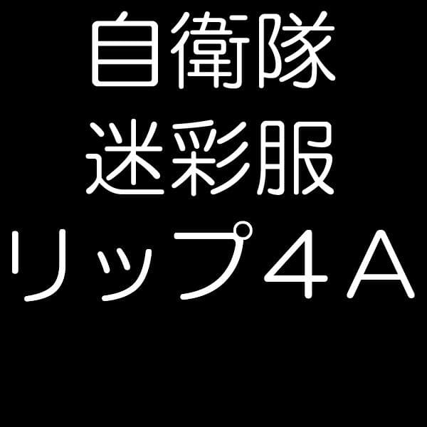 陸上自衛隊 リップストップ 迷彩服 ４A