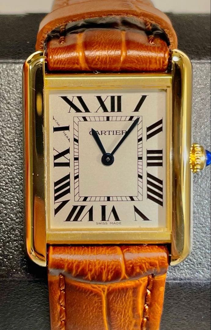 カルティエ CARTIER W5200002 タンクソロ SM K18YG/SS