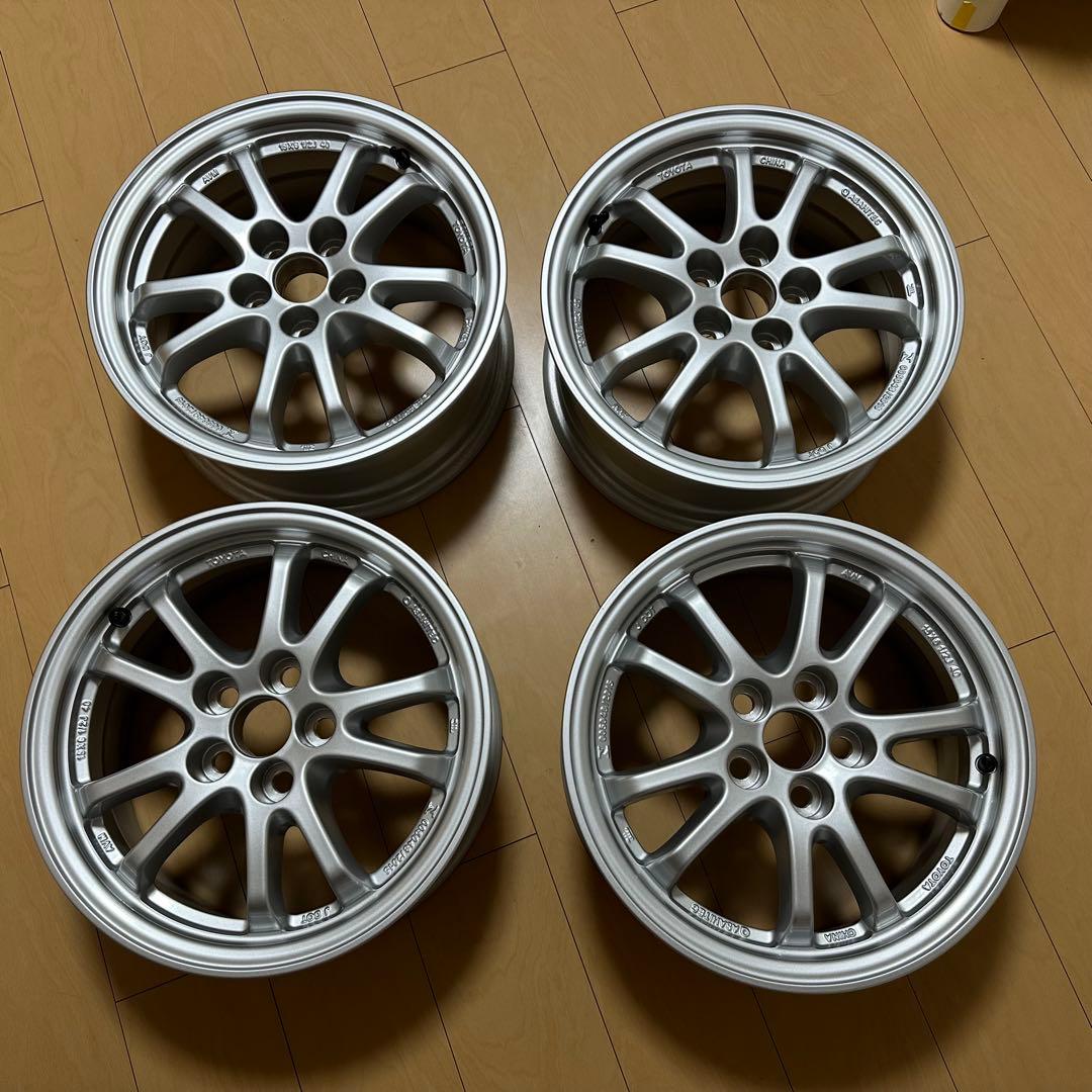 新車外し 50プリウス純正 15インチアルミホイール 美品4本組 美品