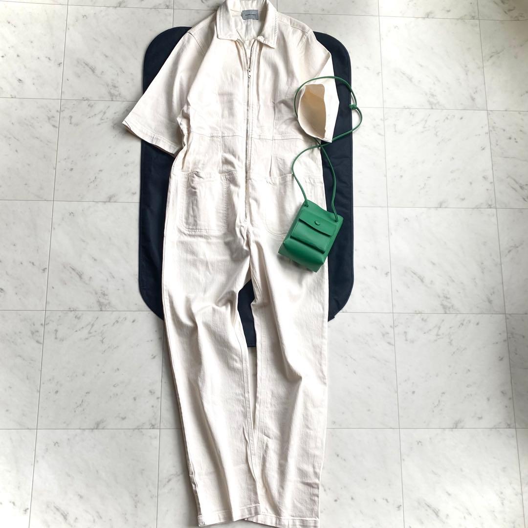極美品 レイチェルコーミー ホワイトデニムジャンプスーツ オールインワン USA