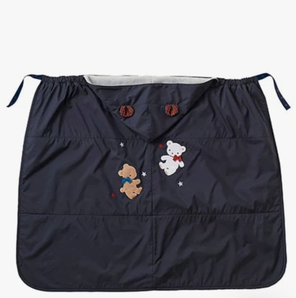 familiar 3WAYブランケット 抱っこ紐ケープ　ネイビー ファミリア