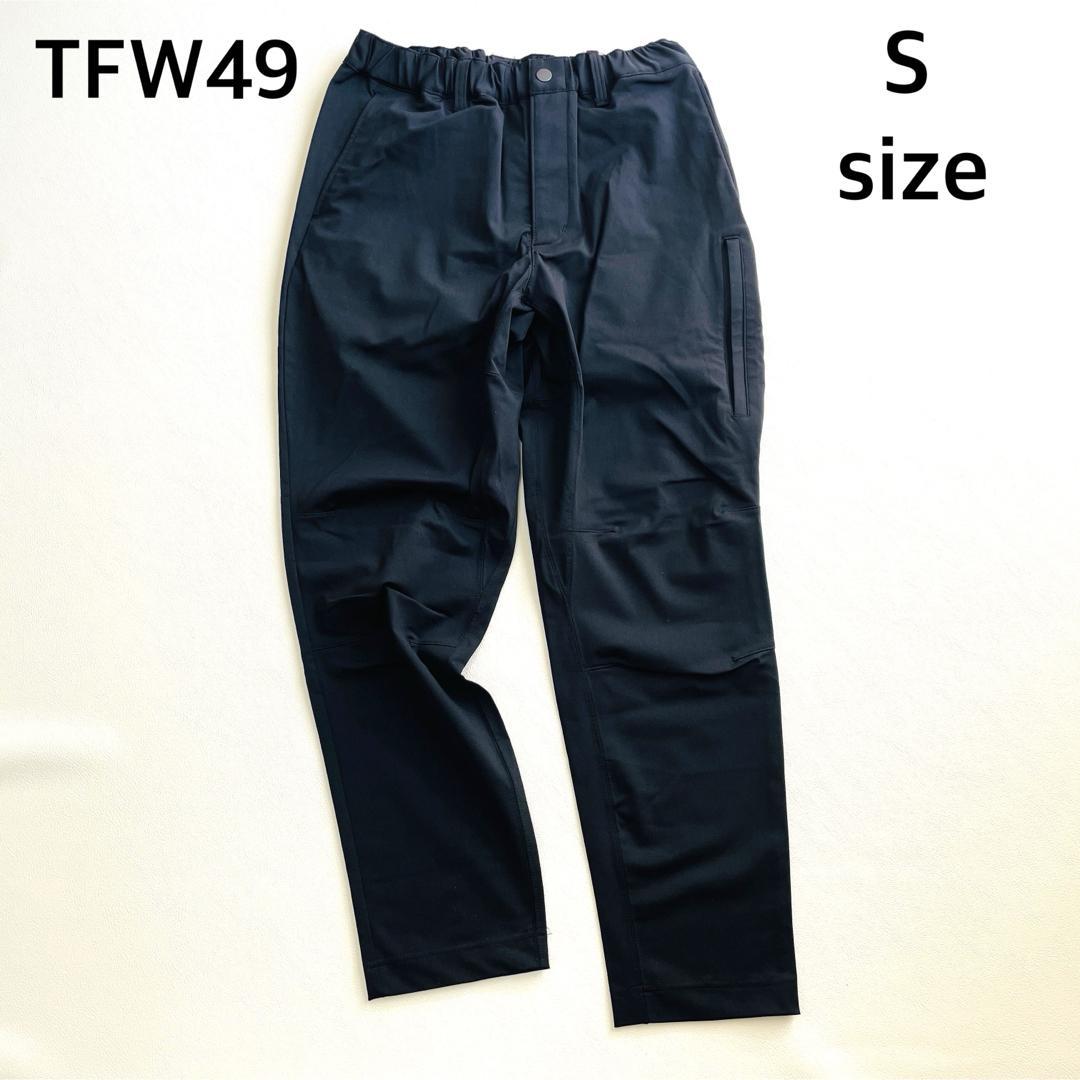 6738【美品】TFW49 アンクルカーゴパンツ　22AW ブラック ゴルフ