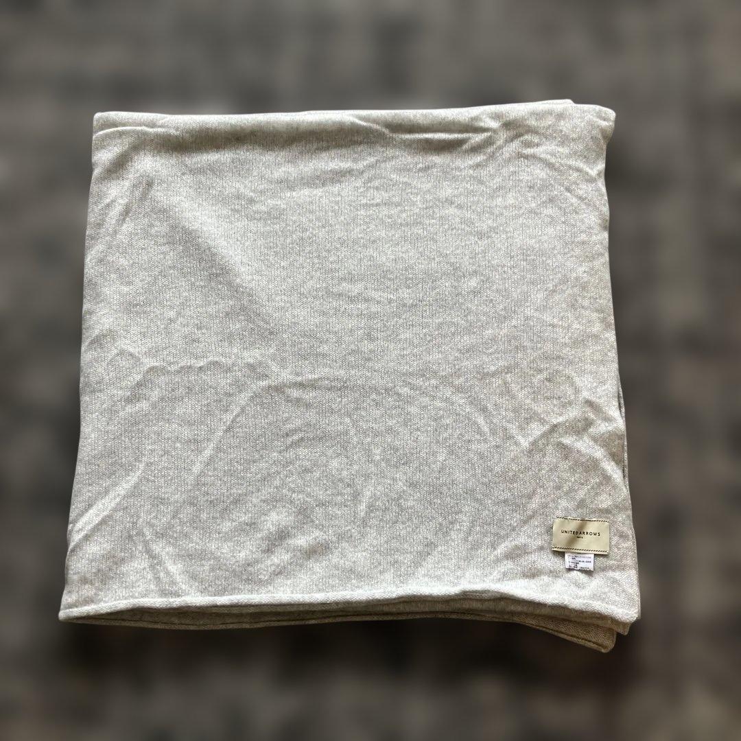 UNITED ARROWS カシミヤ100%グレー ニット ストール