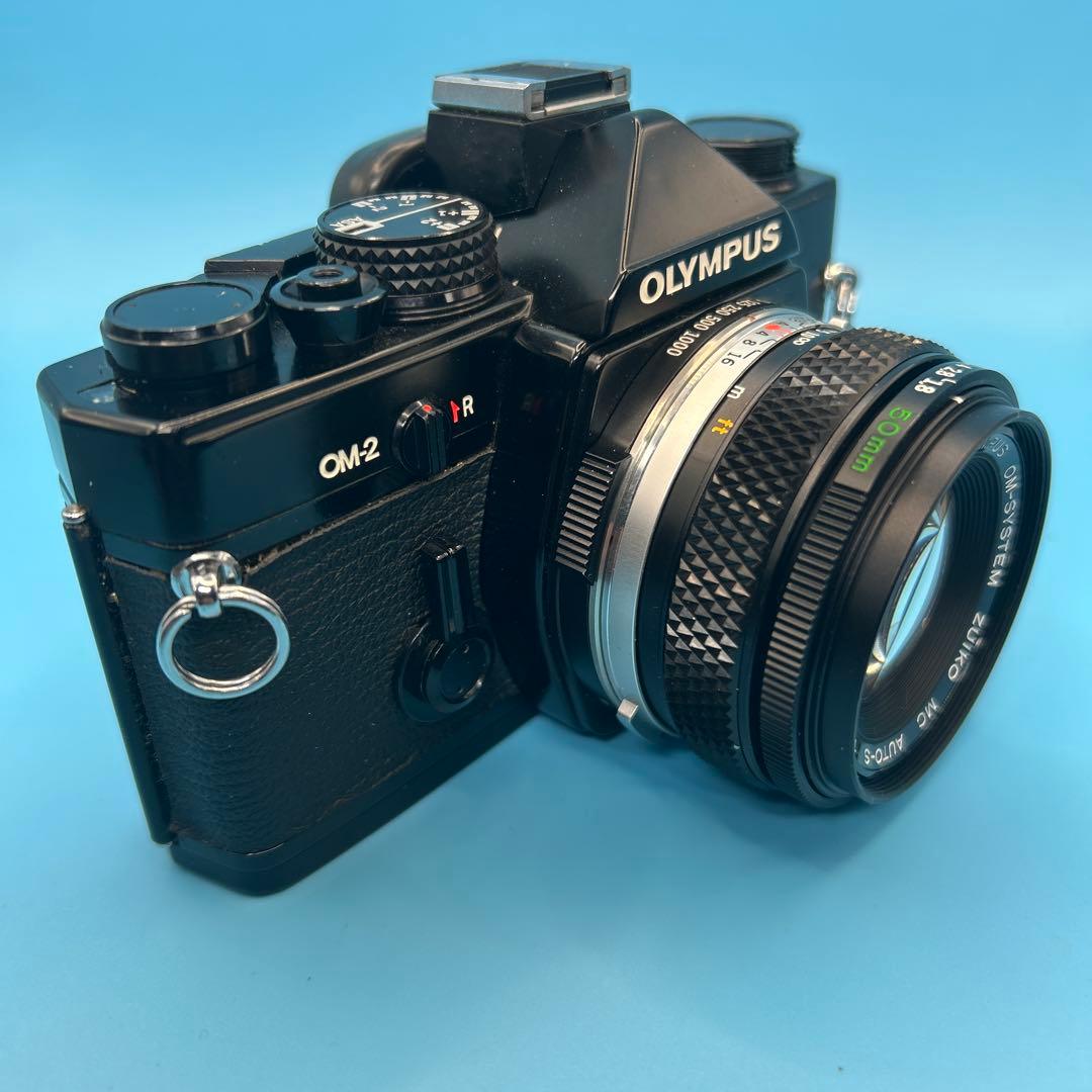 OLYMPUS OM-2 希少ブラックボディ綺麗アクセサリーシュー No-2付属