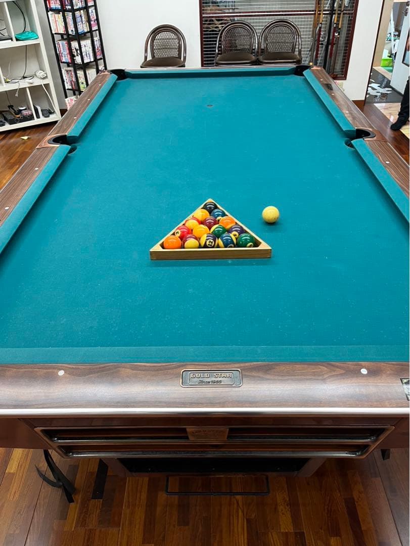 ビリヤード台　キュー　競技用