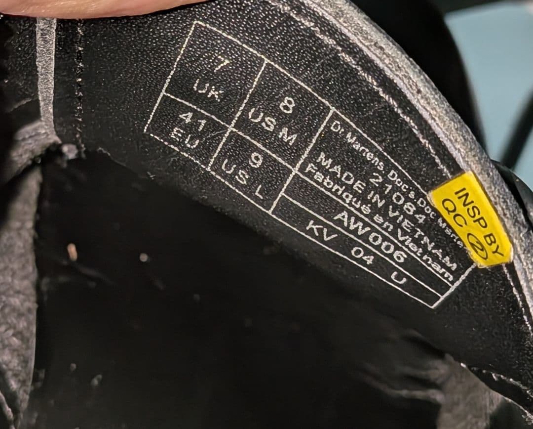 【UK7】Dr. Martens BEX 3ホール