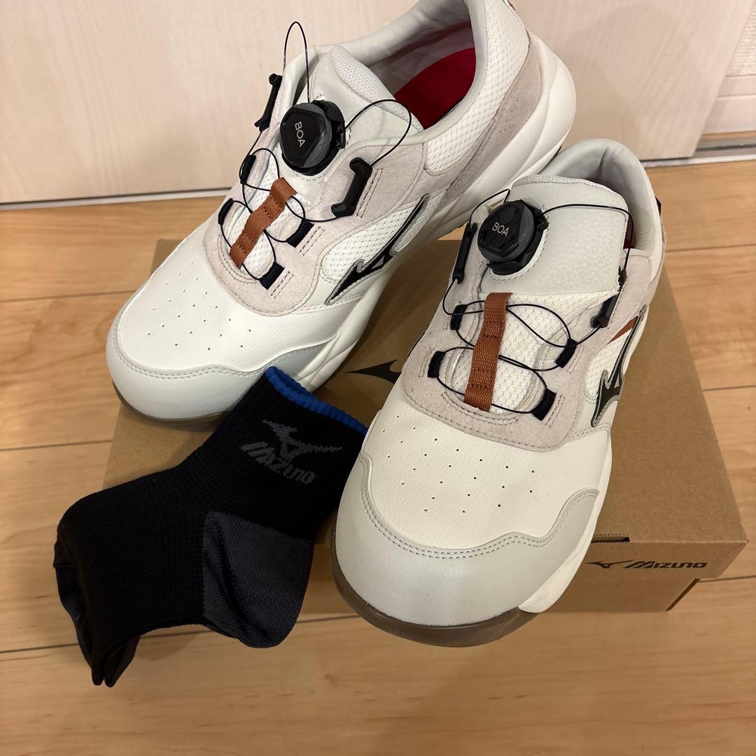 Mizuno BOAシステム安全靴 ホワイト