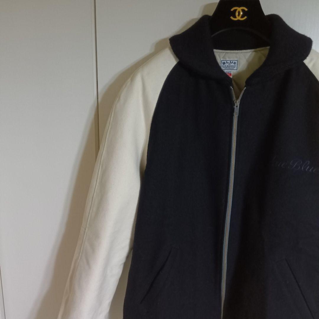 HRМ　BlueBlue　スタジャン　袖帆布　XL　日本製