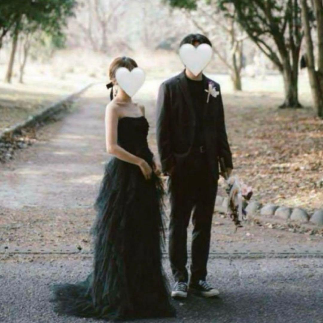 ブラックドレス　前撮りドレス