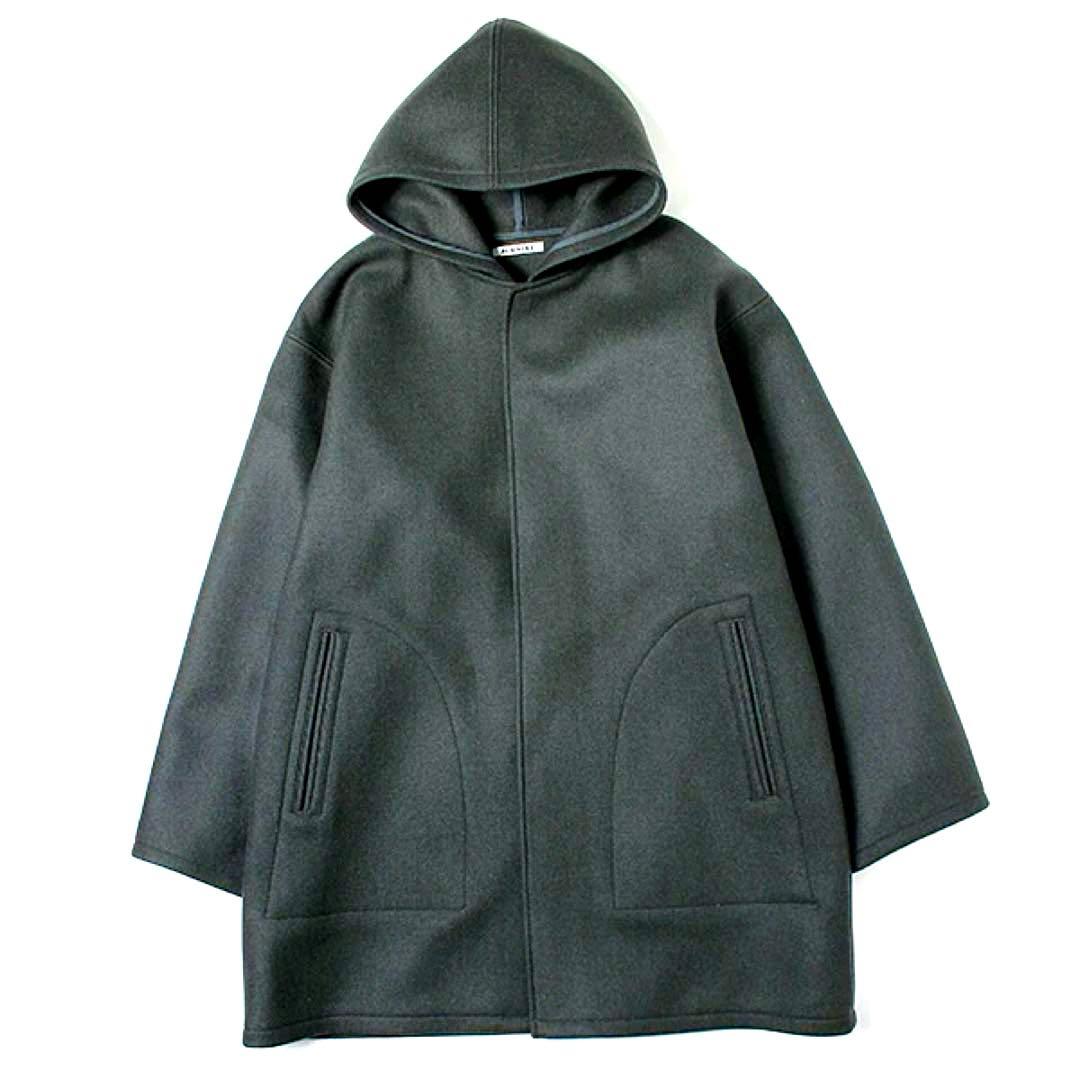 ジャケット・アウター AURALEE HEAVY MELTON HOODED COAT size4