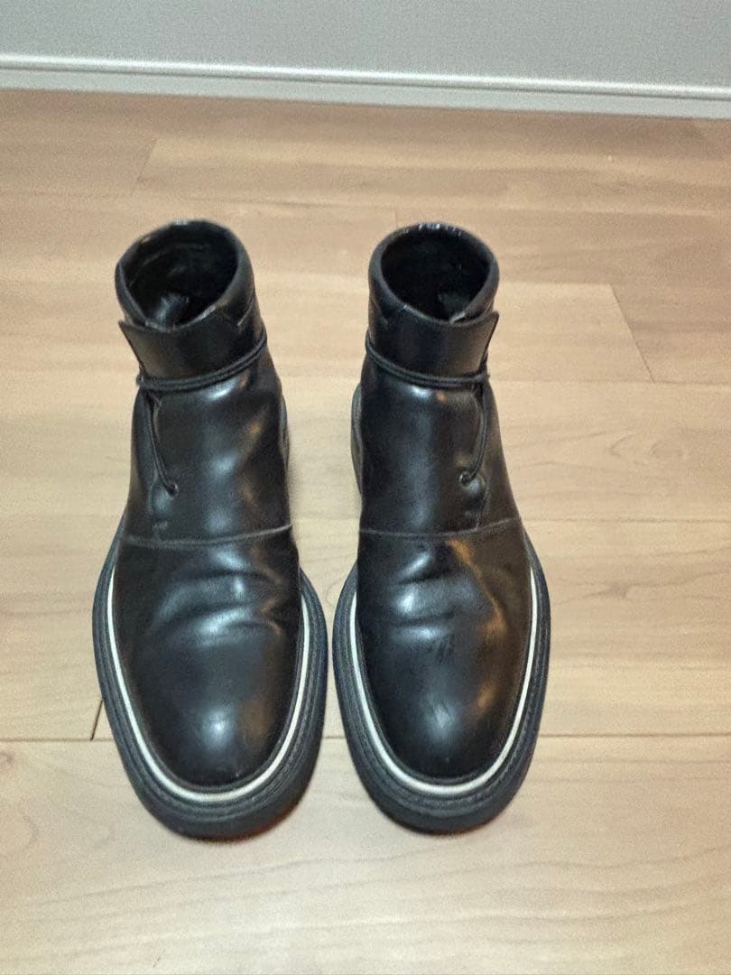 まじめなくまさん⭐︎専用‼️Dior. サイドジッパー付き黒ミッドカットブーツ