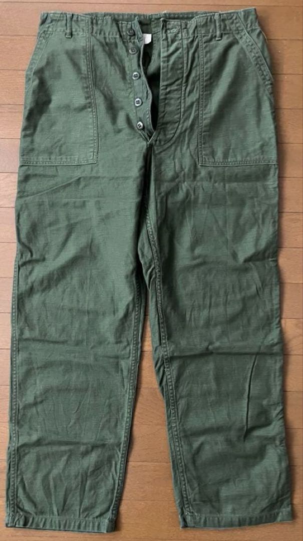 USED アメリカ軍 60s ベイカーパンツ ボタンフライ＆サイドアジャスター