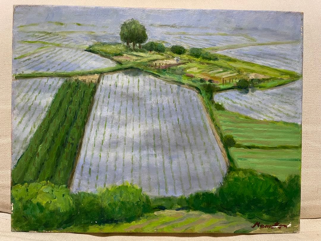 『user_e25f308c』です　田園風景 油彩画　5枚