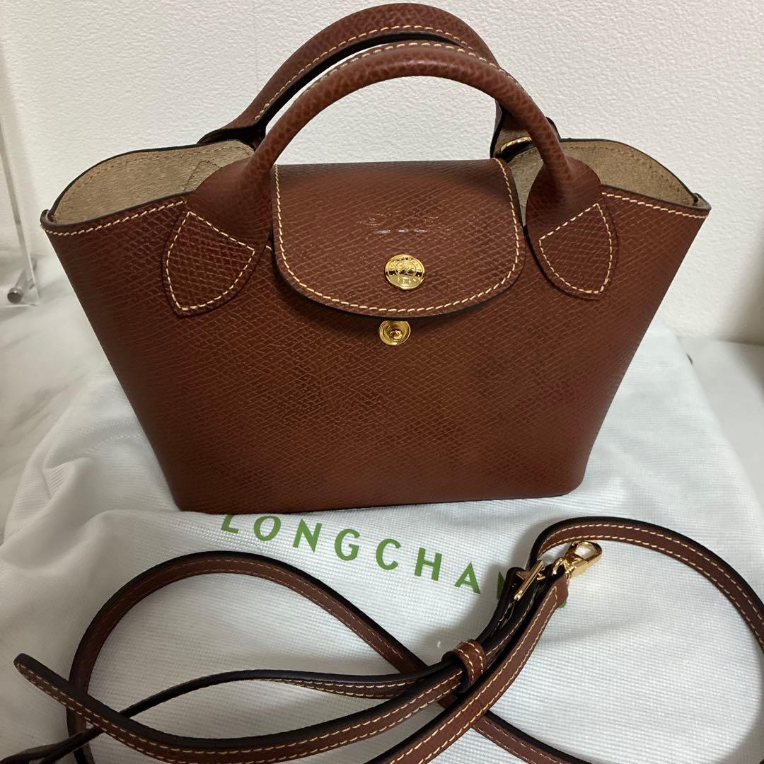 ロンシャン　エピュレ　XS ショルダーバッグ　ブラウン　ÉPURE レザー