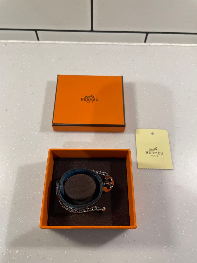 HERMES エルメス　グローブホルダー　ブルージーン