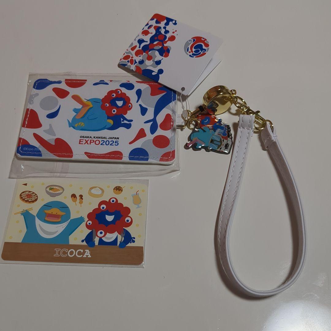 y*9様 完売品　万博限定ミャクミャク記念ICOCA + 合皮パスケースセット