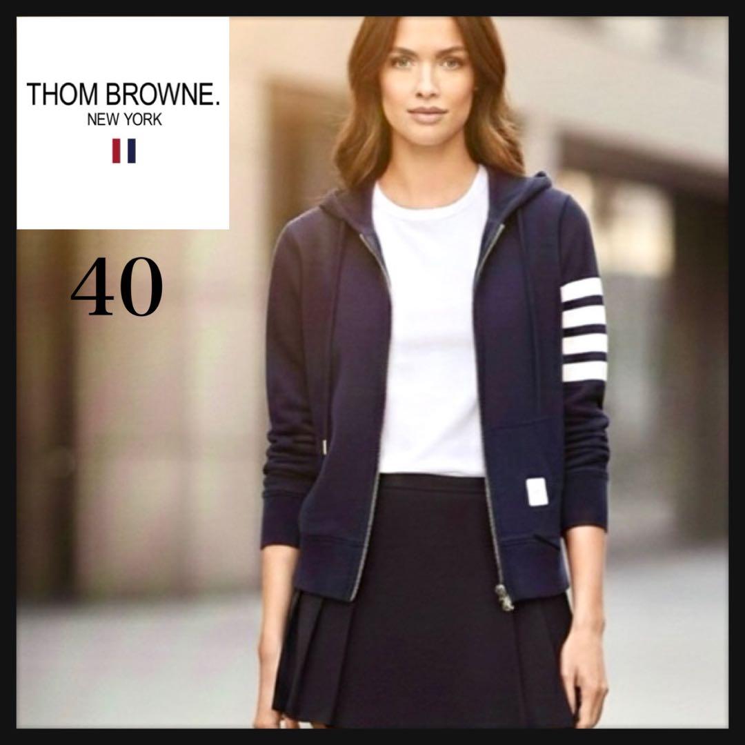 【高級・即完売デザイン】 トムブラウン 4bar トリコロール 正規品 パーカー