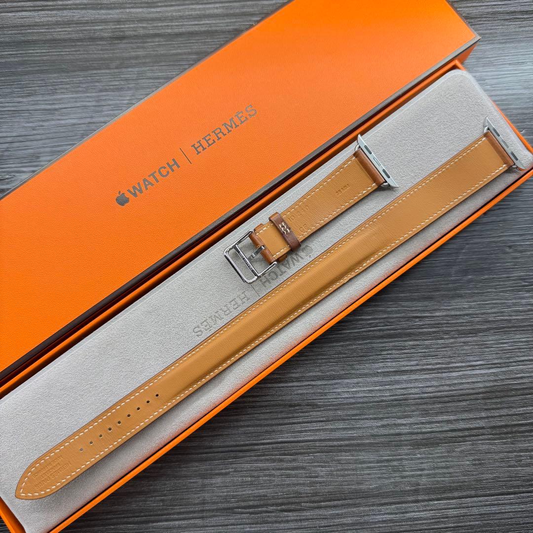 2830 ほぼ未使用Apple Watch エルメス　ブラウン　ドゥブルトゥール