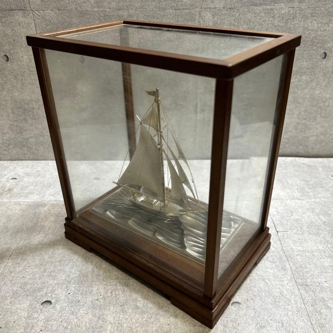 関工芸 銀製船置物 ヨット 帆船 SILVER960 刻印あり